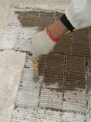 Salt silicon powder flushing technology