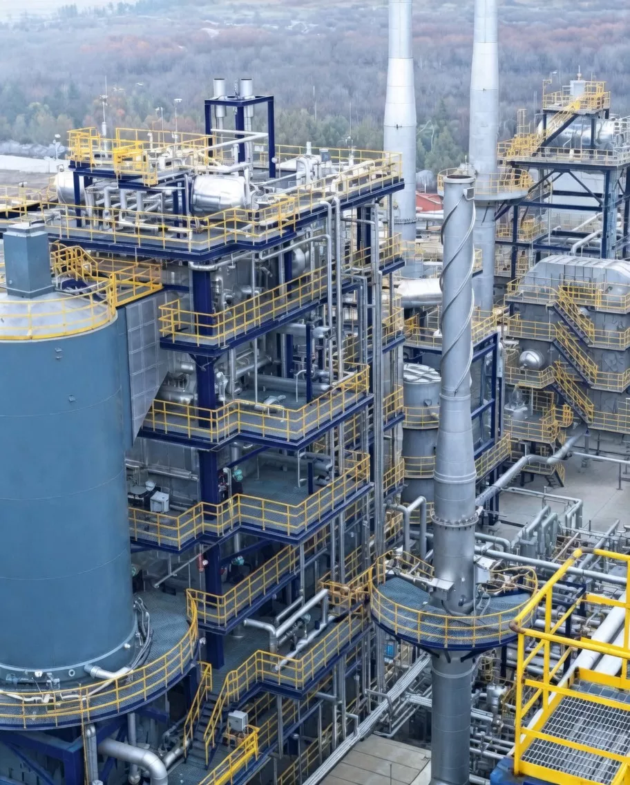 Custom Burner Systems Custom burner flame profile inside refractory-lined process furnace