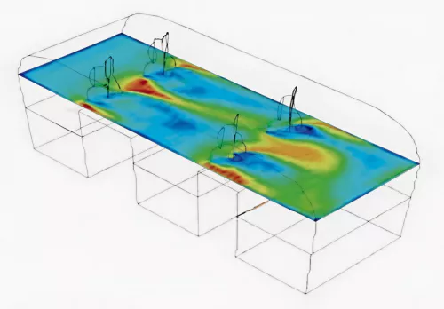 CFD Simulation for industrial waste liquid incinerator